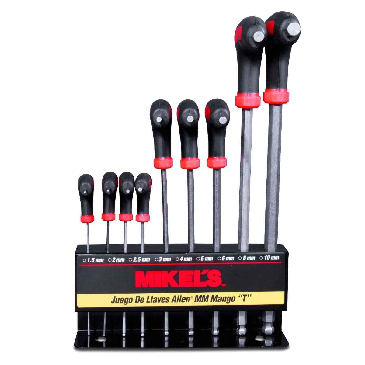 MIKELS JLLM-9 Juego de llaves allen® milimétricas, mango "T" - Imagen 3