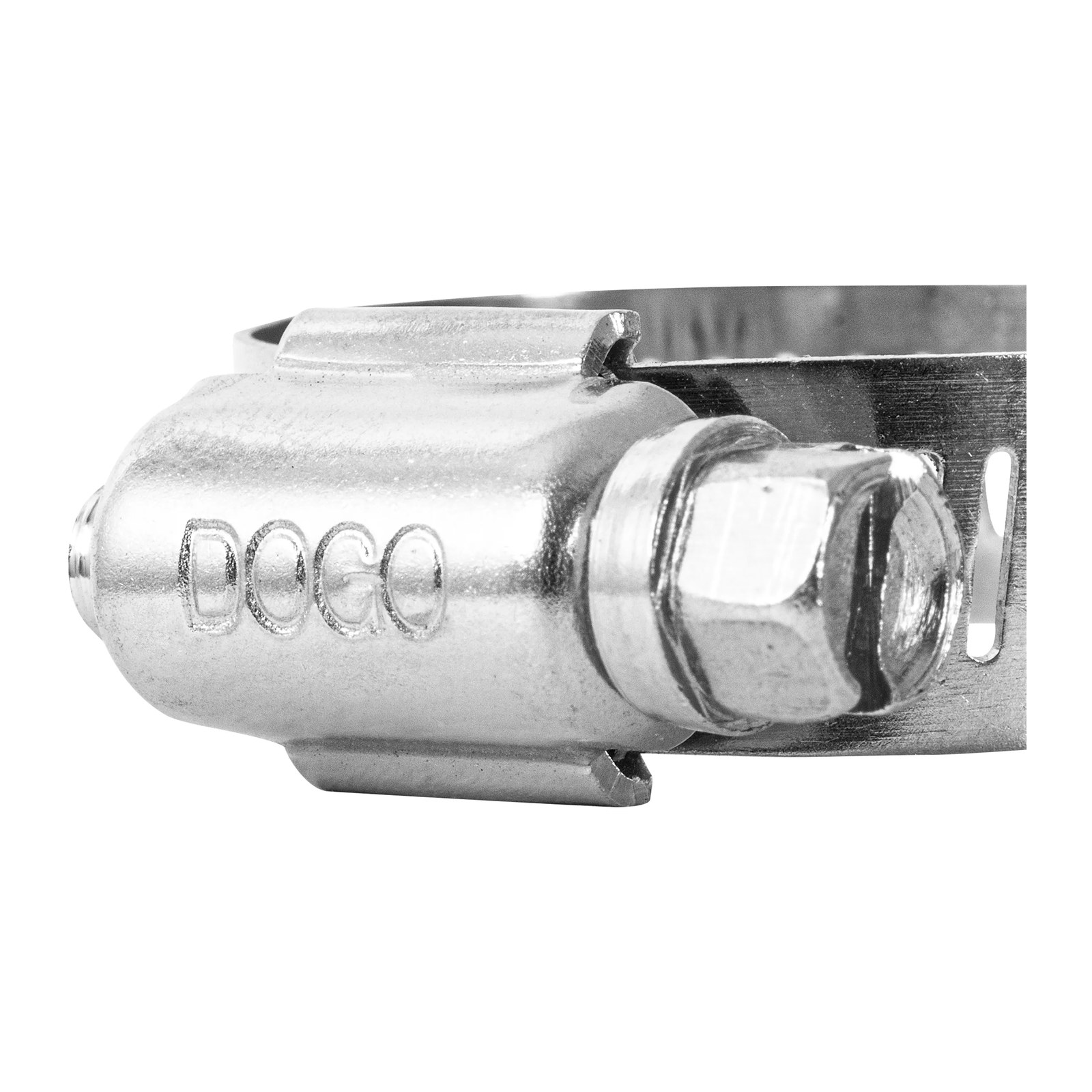 ABRAZADERA SINFIN DE ACERO INOXIDABLE #10 3/4" A 1-1/16" - Imagen 2