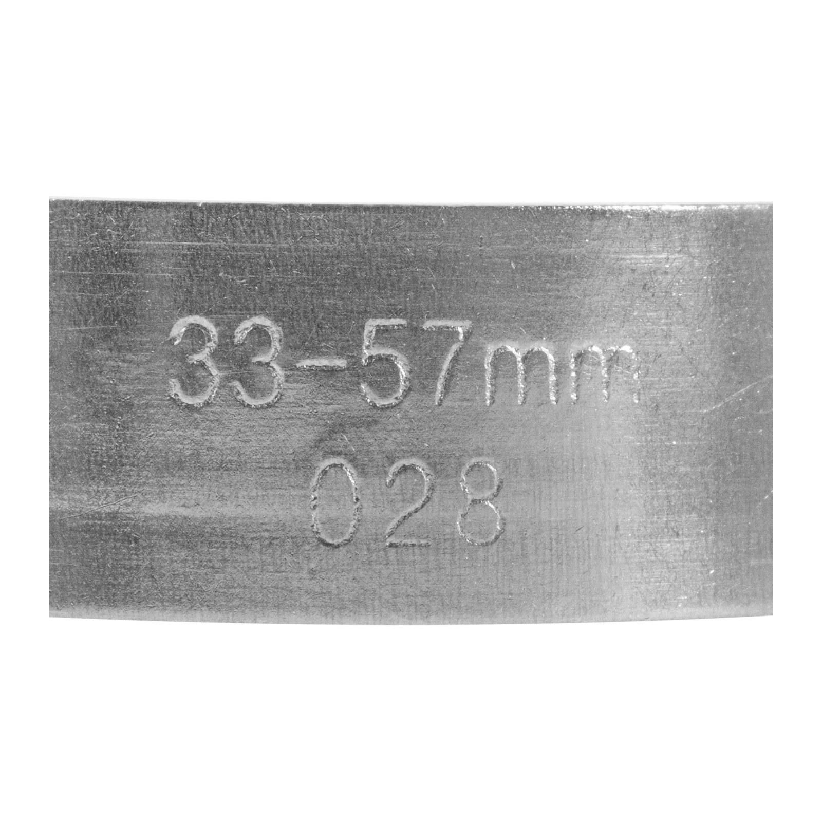 ABRAZADERA SINFIN DE ACERO INOXIDABLE #28 1-1/2" A 2 1/4" - Imagen 3