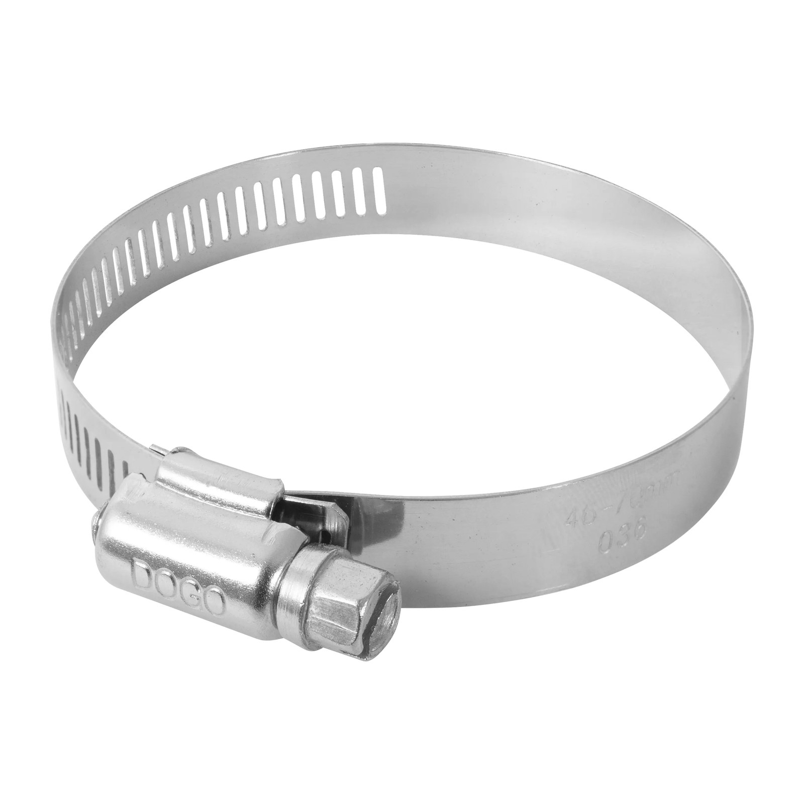 ABRAZADERA SINFIN DE ACERO INOXIDABLE #36 1-13/16" A 2-3/4"
