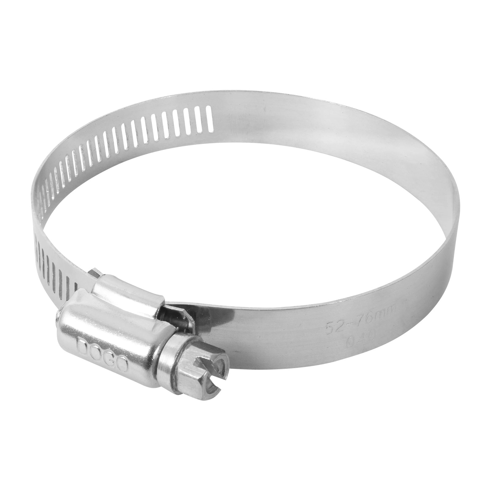 ABRAZADERA SINFIN DE ACERO INOXIDABLE #40 2-1/4" A 3"