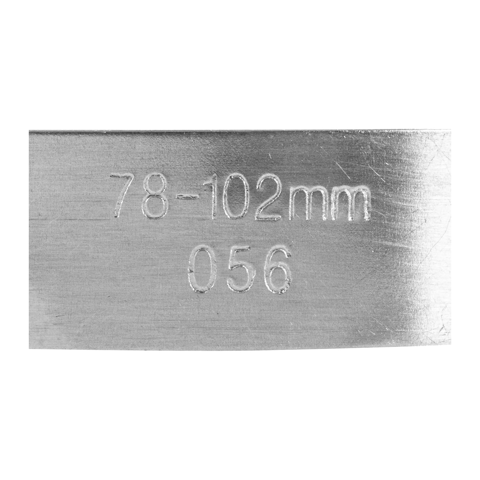ABRAZADERA SINFIN DE ACERO INOXIDABLE #56 3-1/16" A 4" - Imagen 3