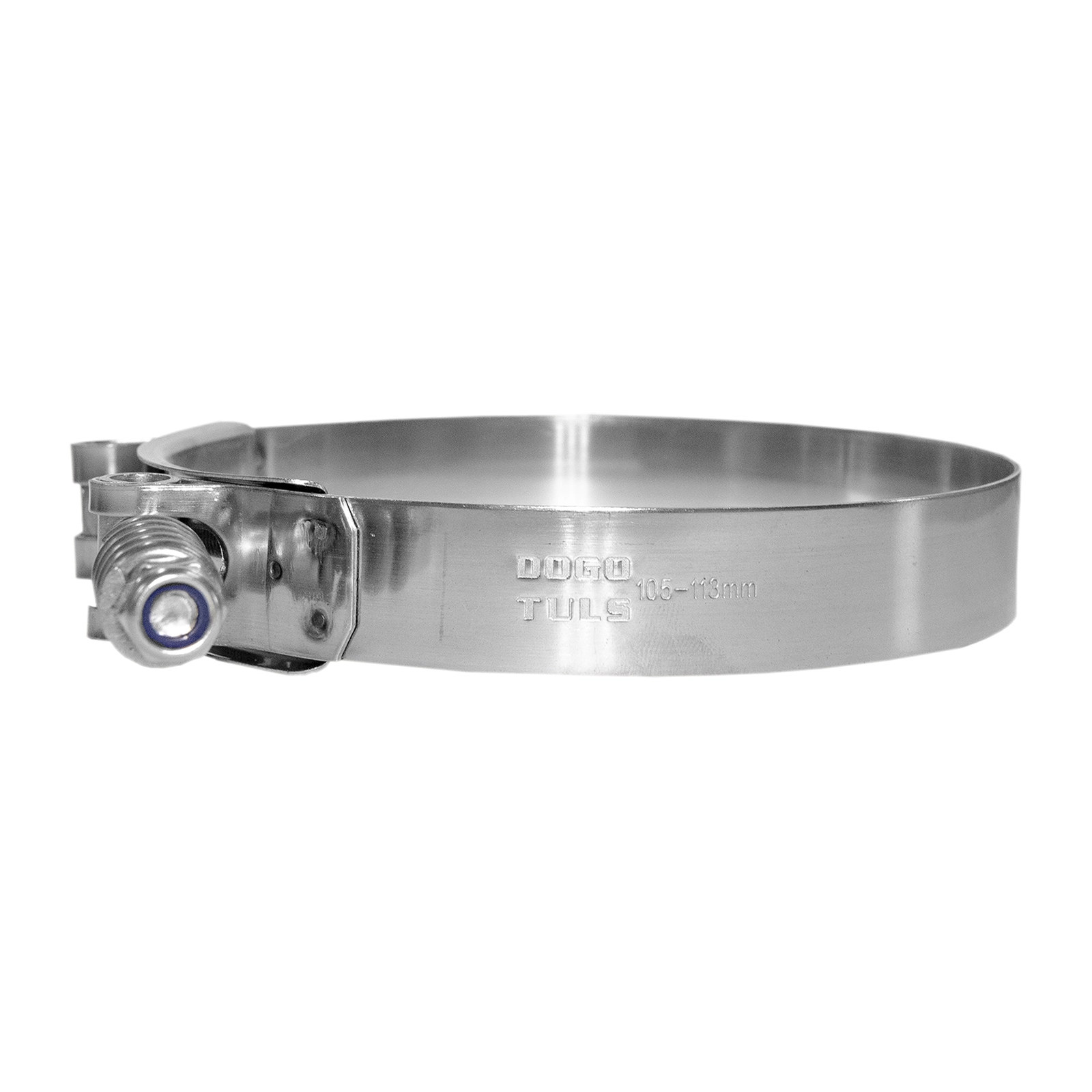 Abrazadera T-Bolt Resorte 105-113 mm Inoxidable - Imagen 2