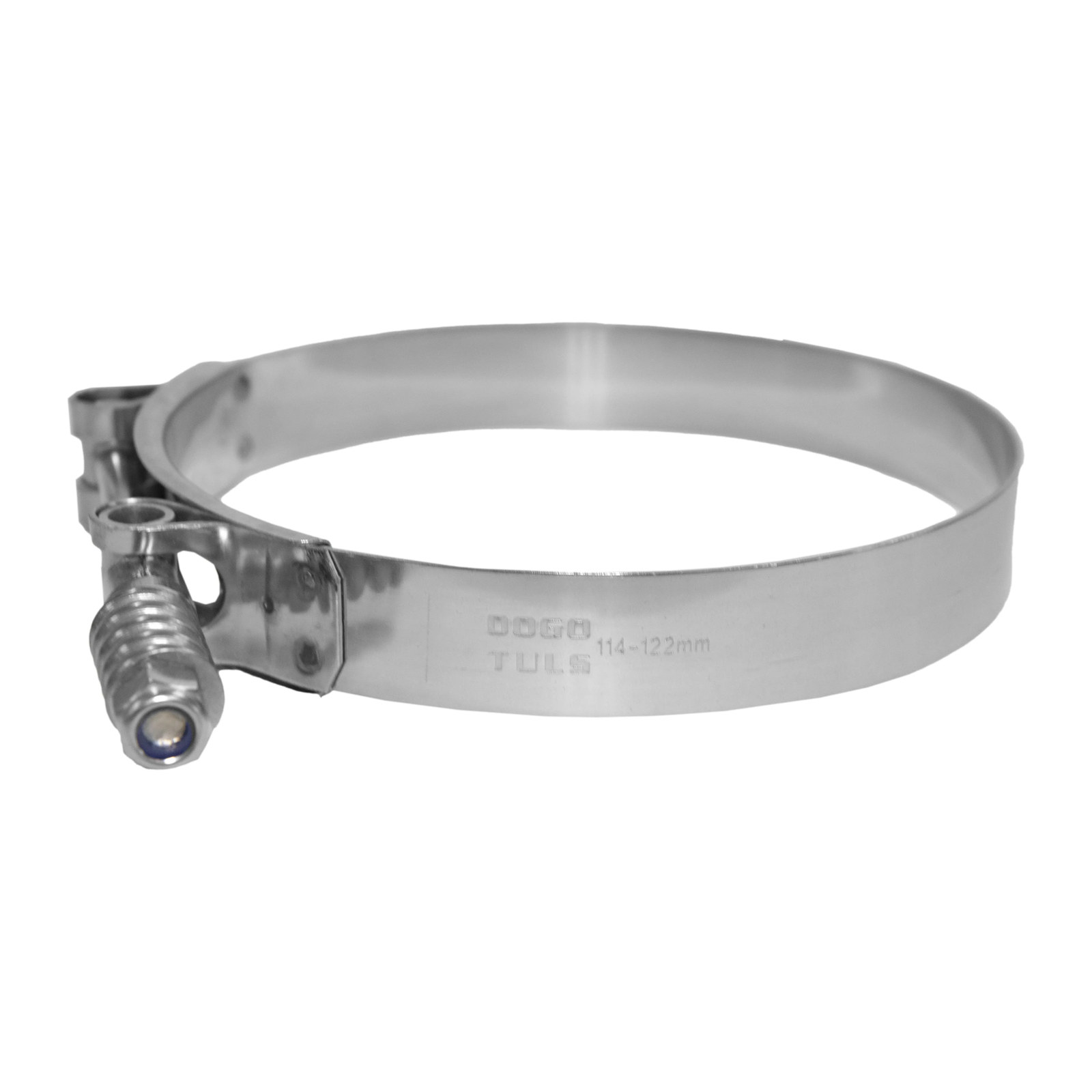 Abrazadera T-Bolt Resorte 114-122 mm Inoxidable - Imagen 3