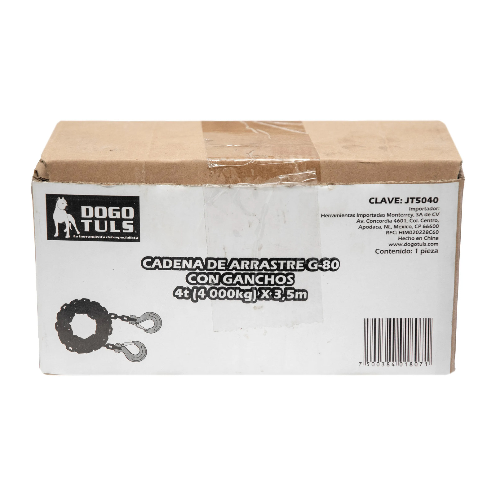 Cadena de Arrastre con Ganchos G80 8 mm x 3.5 m 4 t - Imagen 4