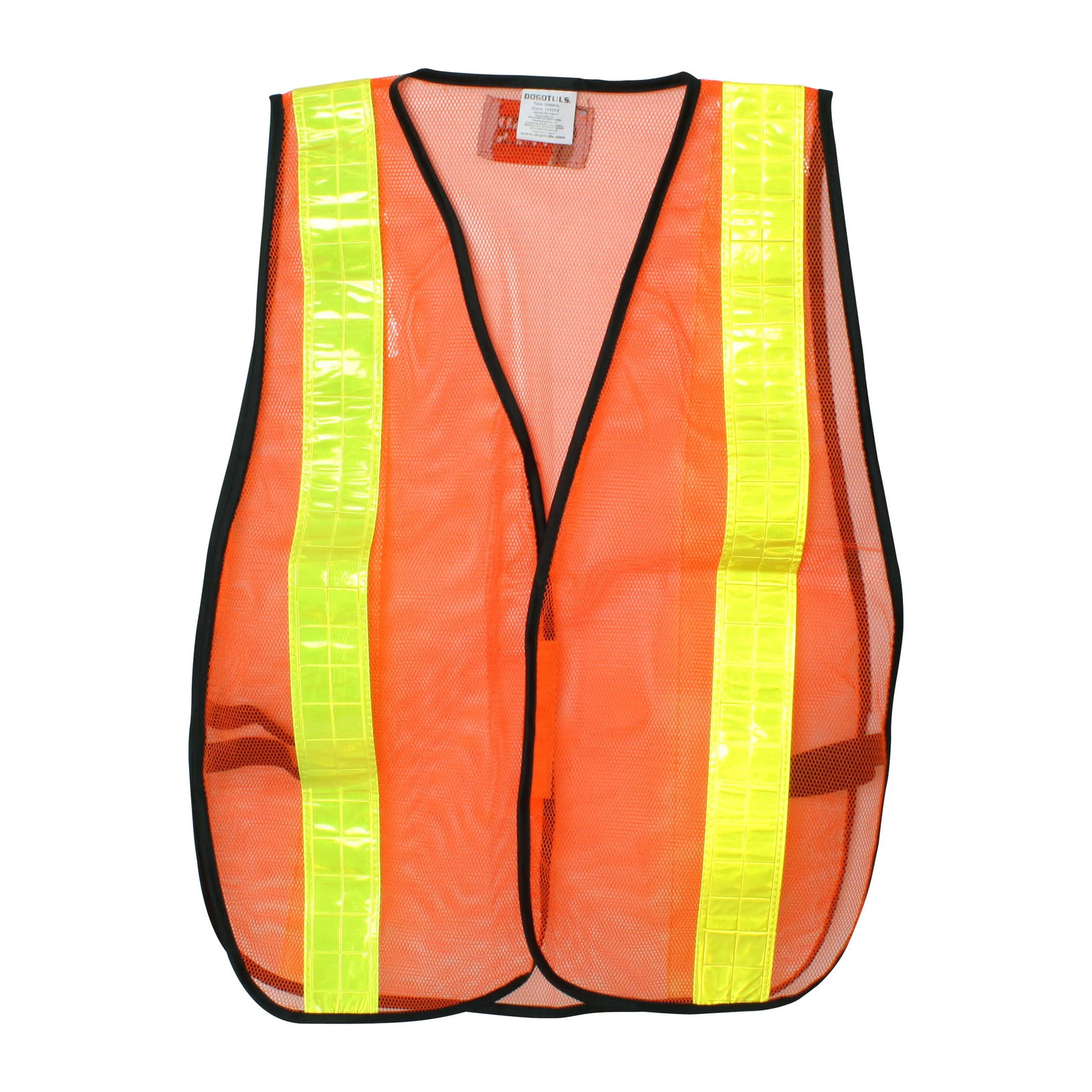 Chaleco de Malla Naranja de Seguridad D1 - Paquete 5 Piezas