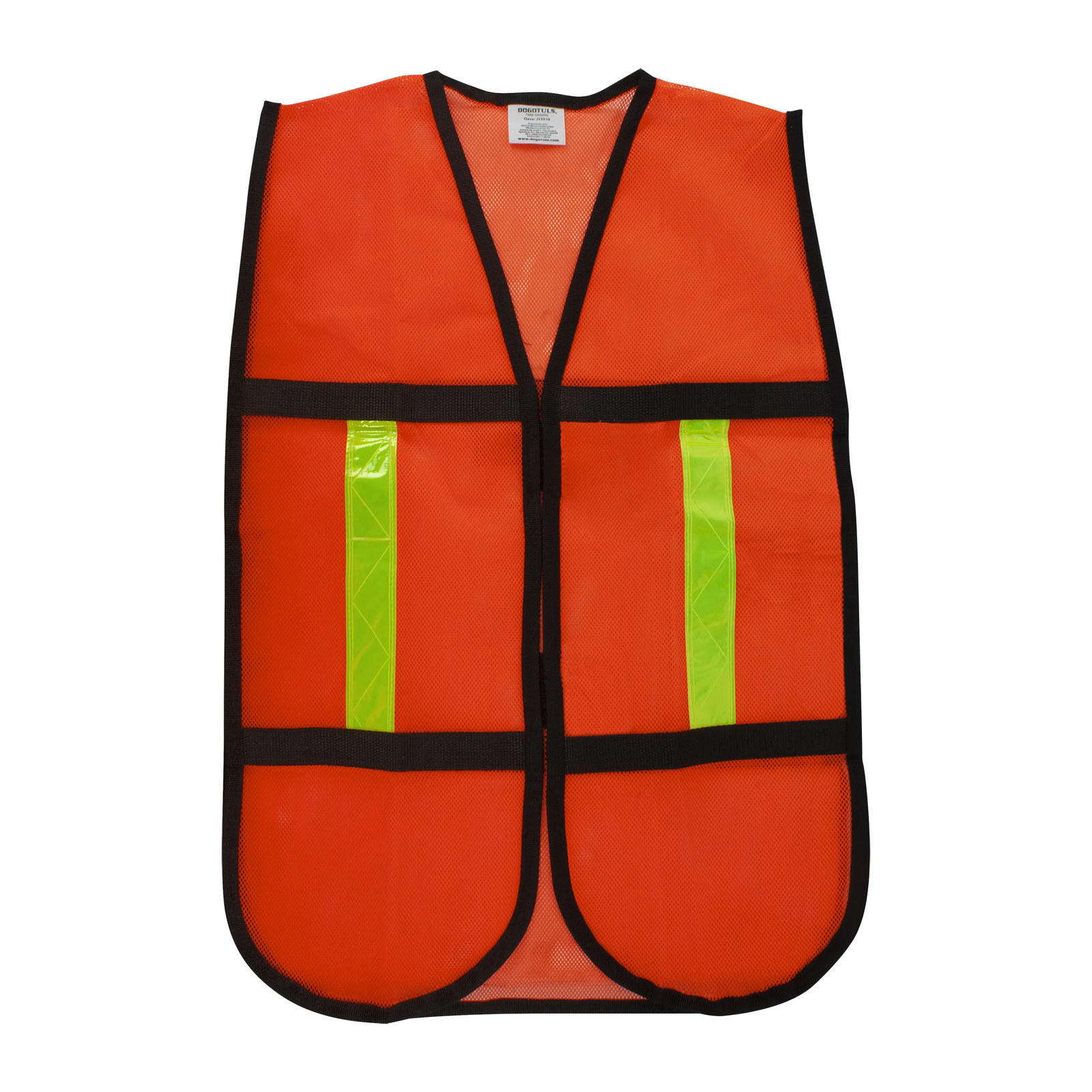 Chaleco de Malla Naranja de Seguridad D2 - Paquete 5 Piezas