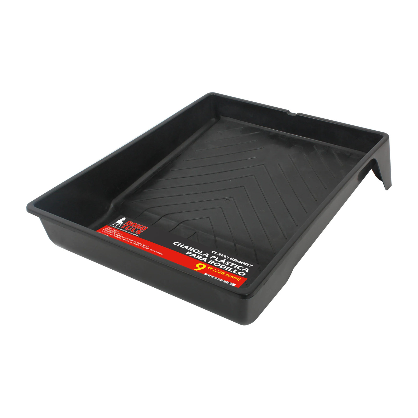 Charola Plástica Negra 1 lt para Pintura - Paquete 6 Piezas