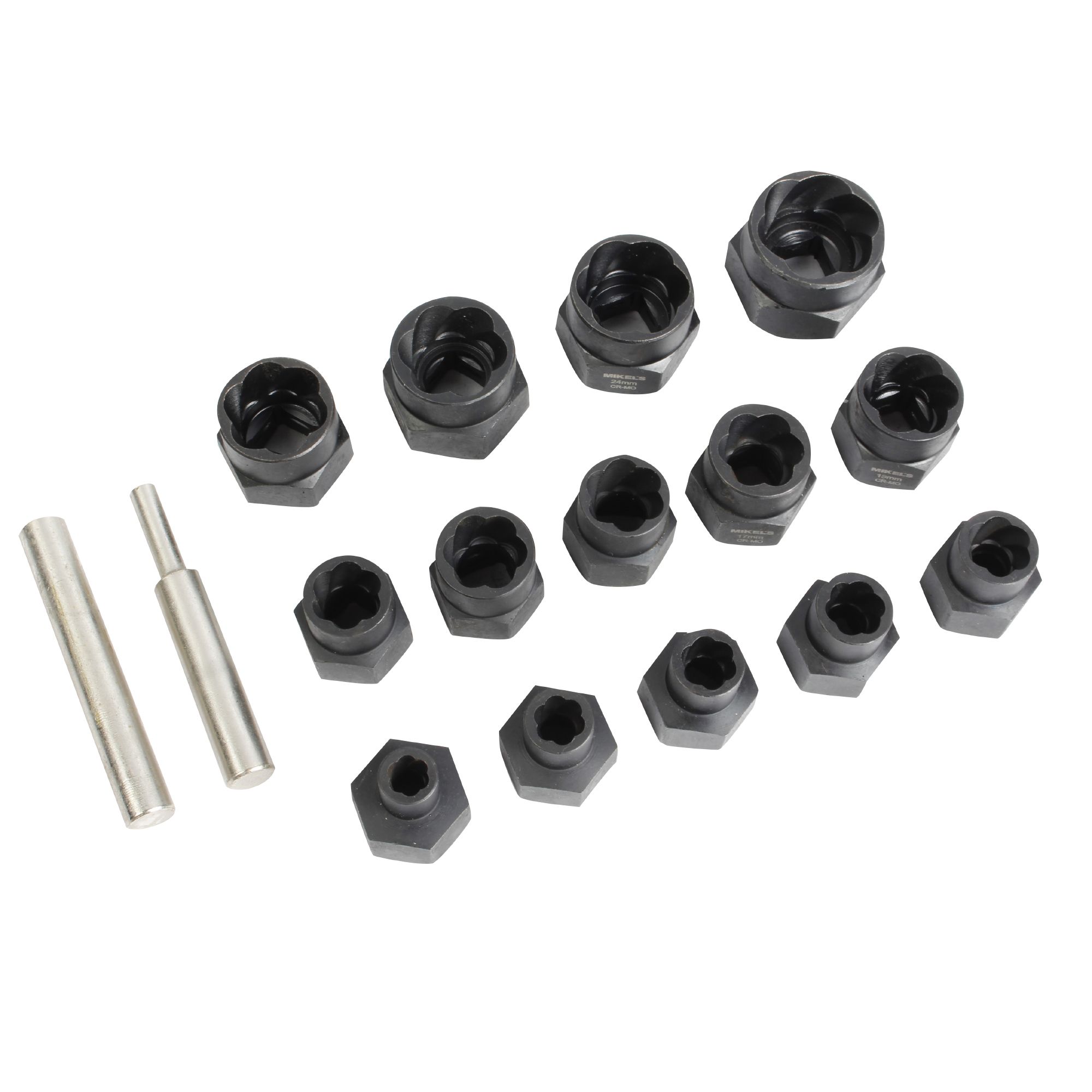 MIKELS KDE-16 Kit de dados extractores en espiral (16 pzas) - Imagen 3