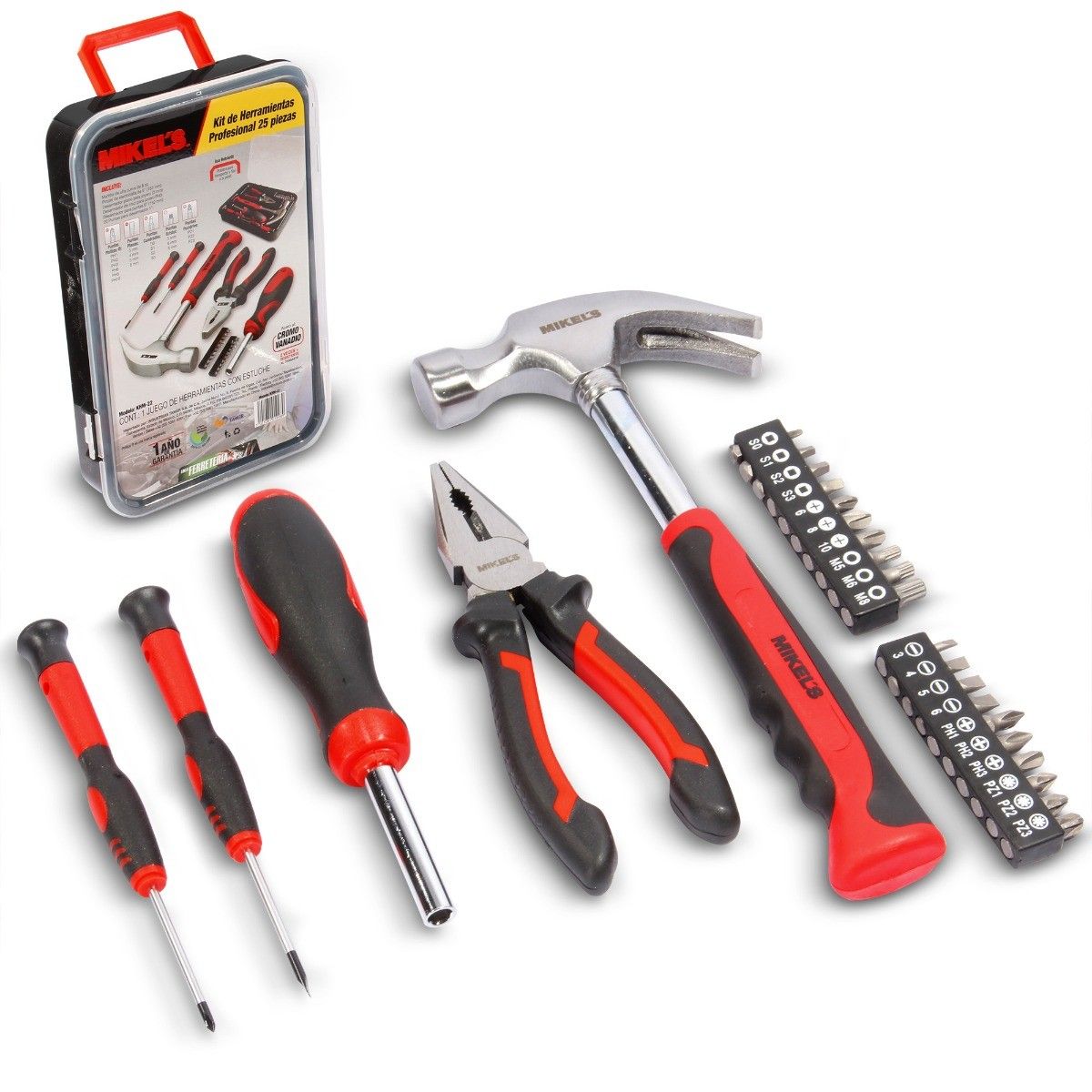MIKELS KHM-22 Kit de herramientas profesional (25 pzas)