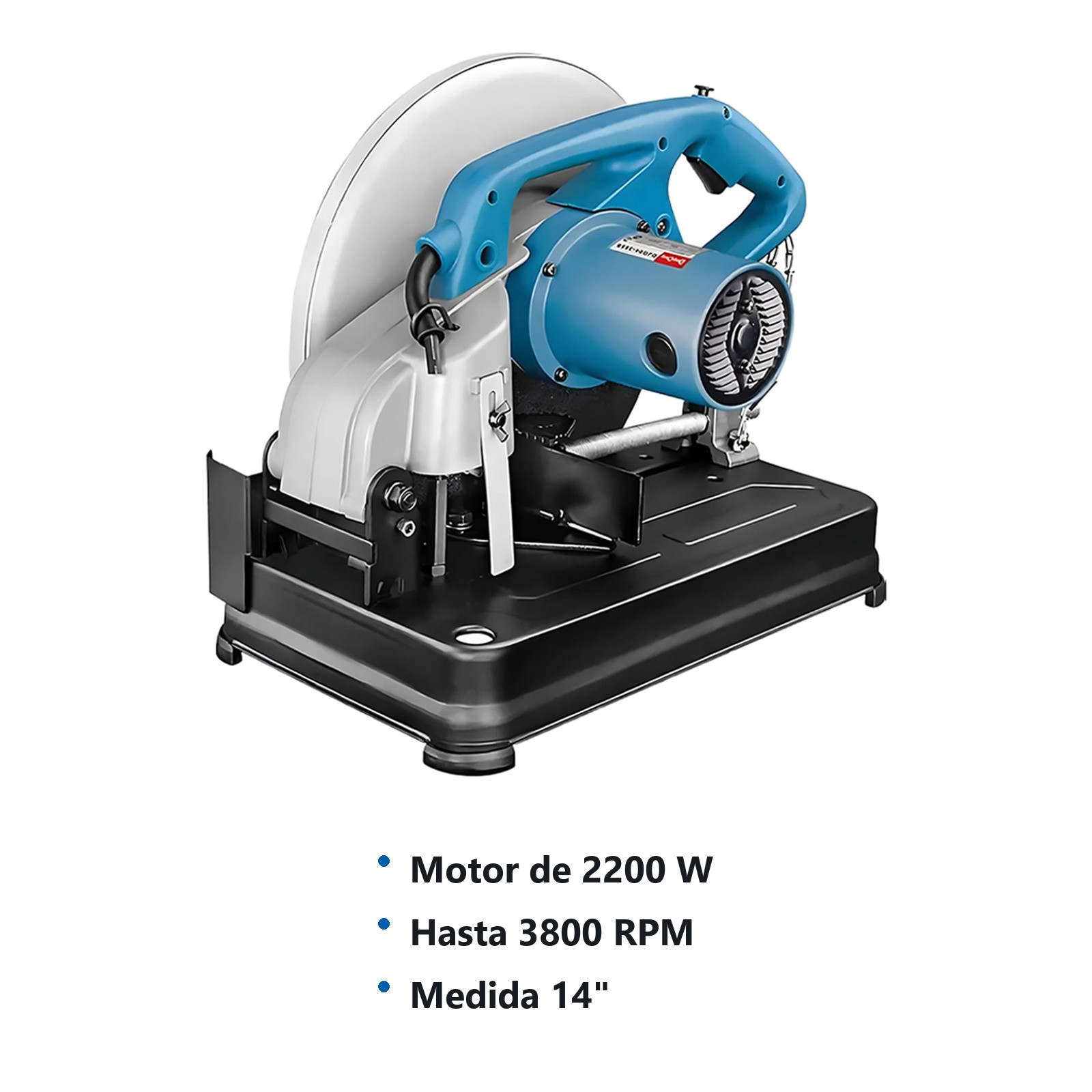 DISCO ABRASIVO 14" UNA MALLA WESTON (5 PZS) + CORTADORA DE METALES 14'' 2200W 3800RPM DONG CHENG - Imagen 2