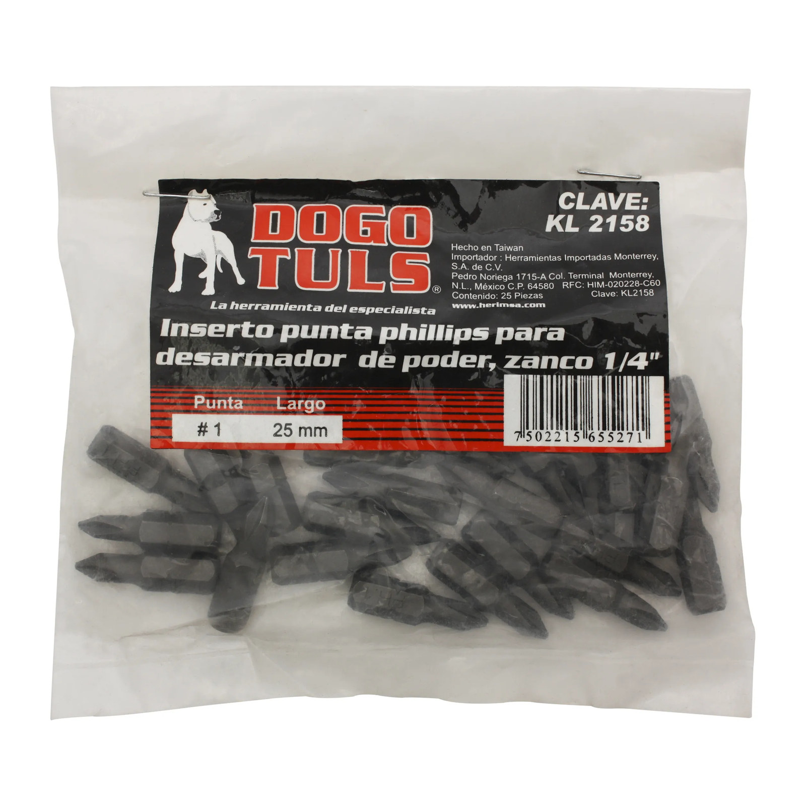 INSERTOS PARA DESARMADOR TIPO PHILLIPS 25MM #1 - Imagen 2