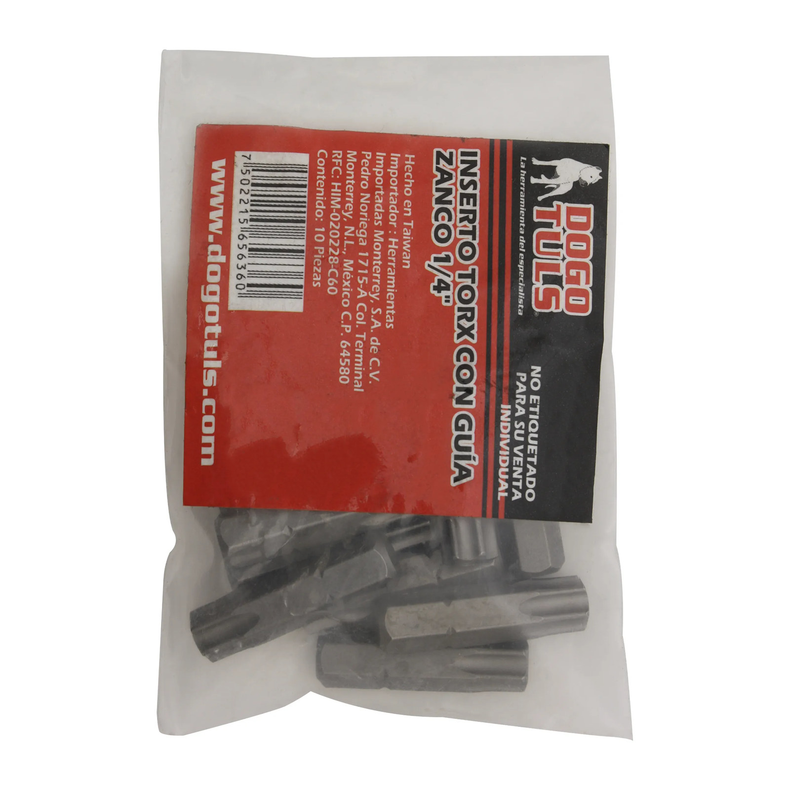 Inserto Torx con Guía T-20 25 mm Zn 1/4" - Imagen 3