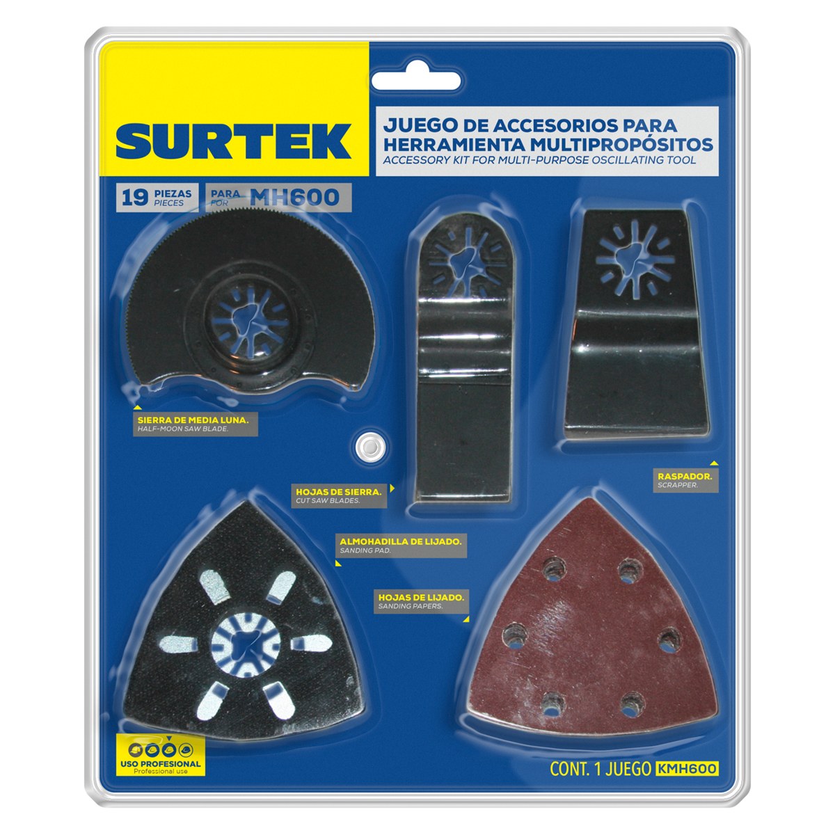 Juego combinado de herramienta multipropósitos, 19 piezas Surtek - Imagen 2