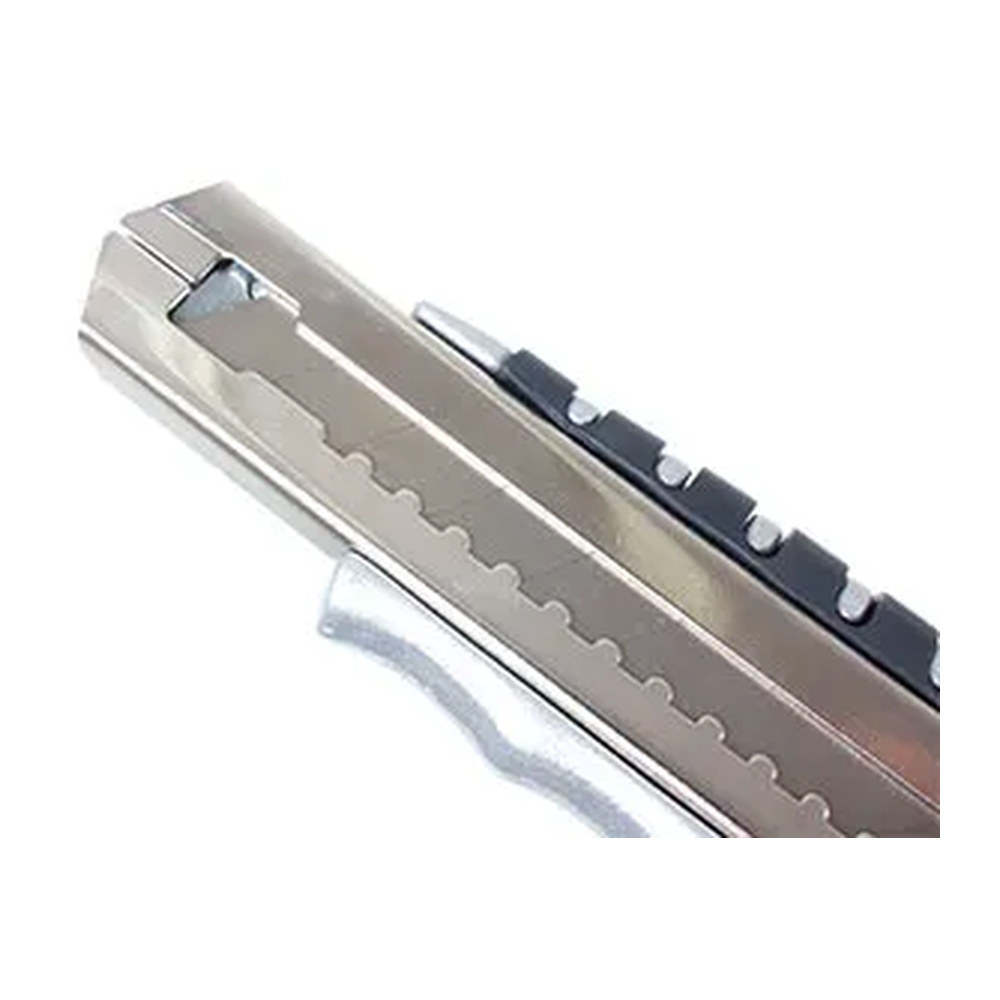 Navaja Cúter de Aluminio 6" Carga Automática con Grip TPR - Imagen 2