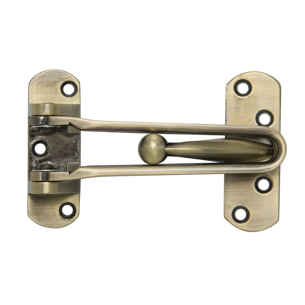 Pasador de seguridad para puerta abatible acabado latón antiguo Lock