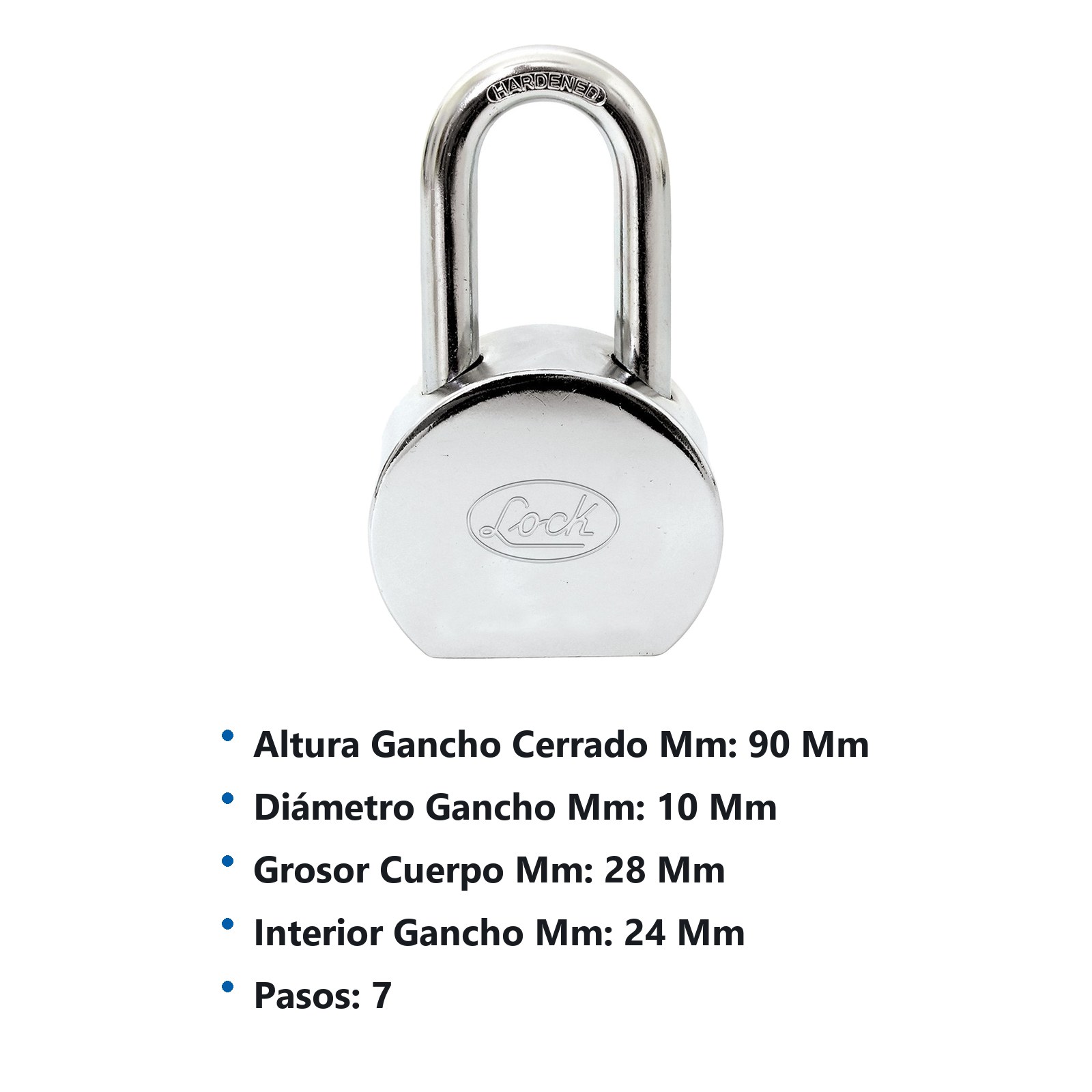 Candado de cable con llave estándar 1.5 cm x 1 m Lock - Imagen 2
