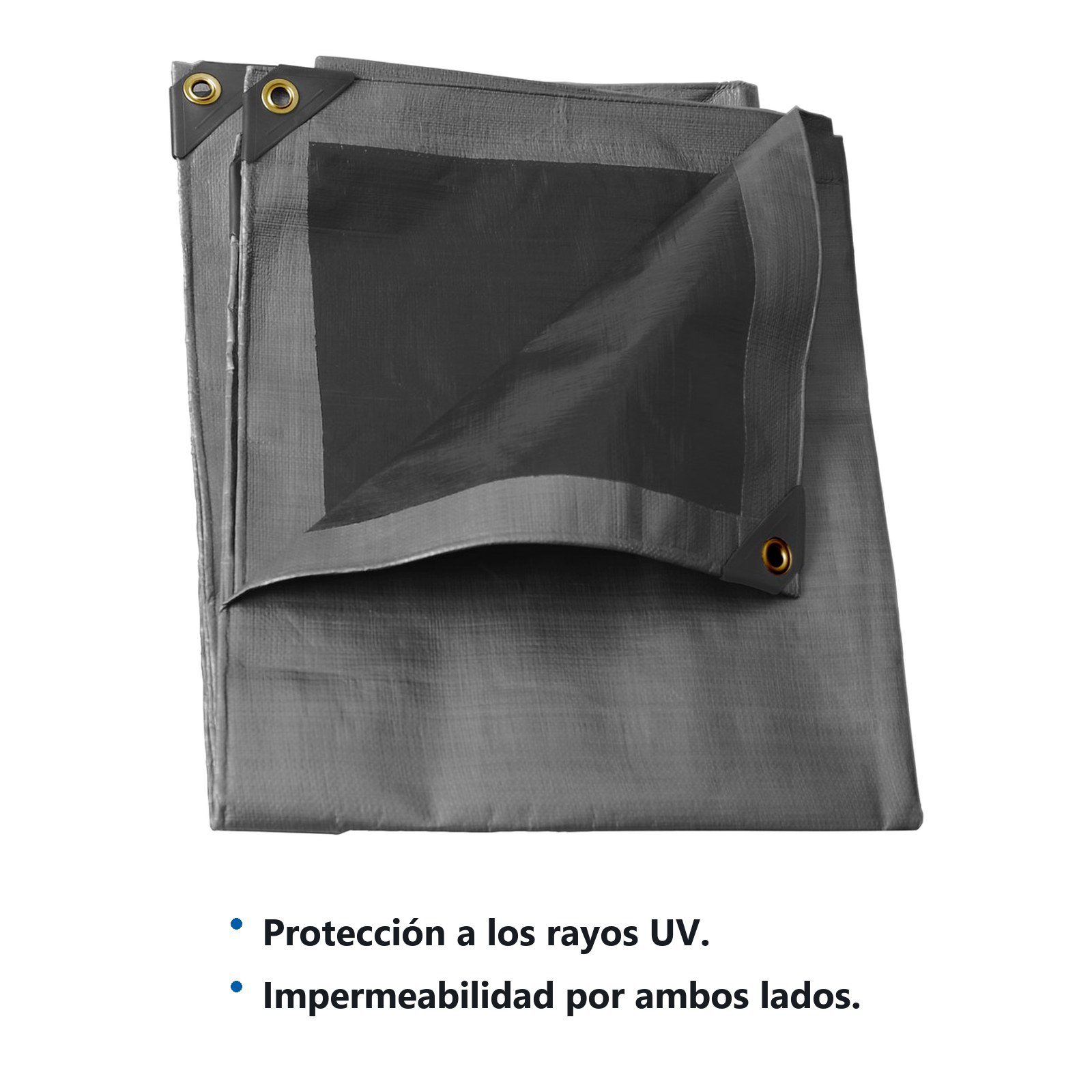 Lona de polietileno para uso rudo color gris, 3 x 4 m Urrea - Imagen 2