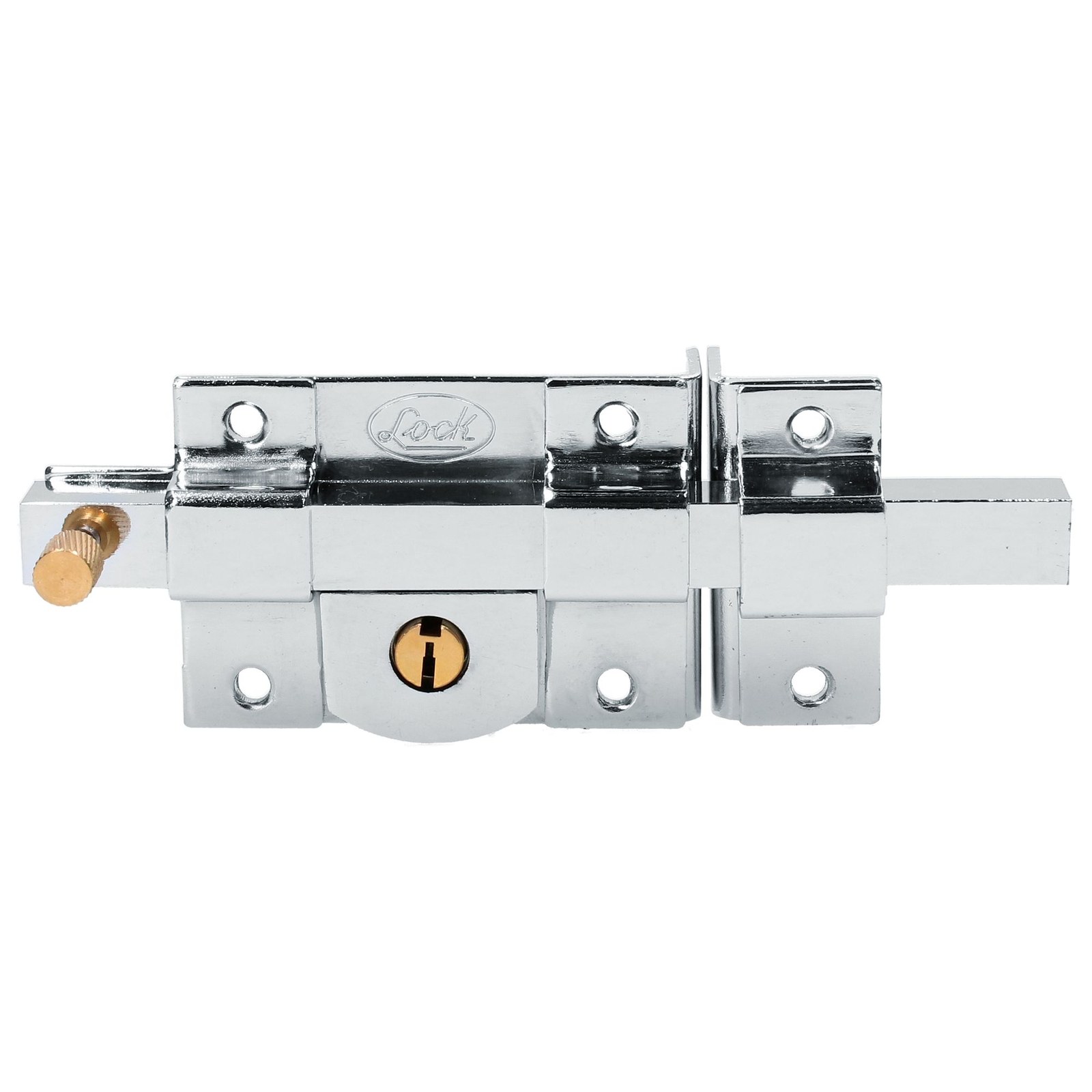 Cerradura de barra libre función derecha, cromo brillante, llave estándar, en caja Lock - Imagen 4