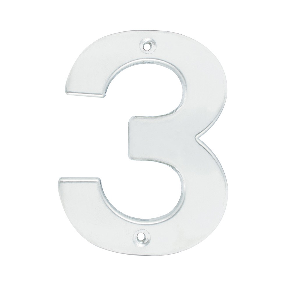 Número 3 bold 4" níquel satinado Lock