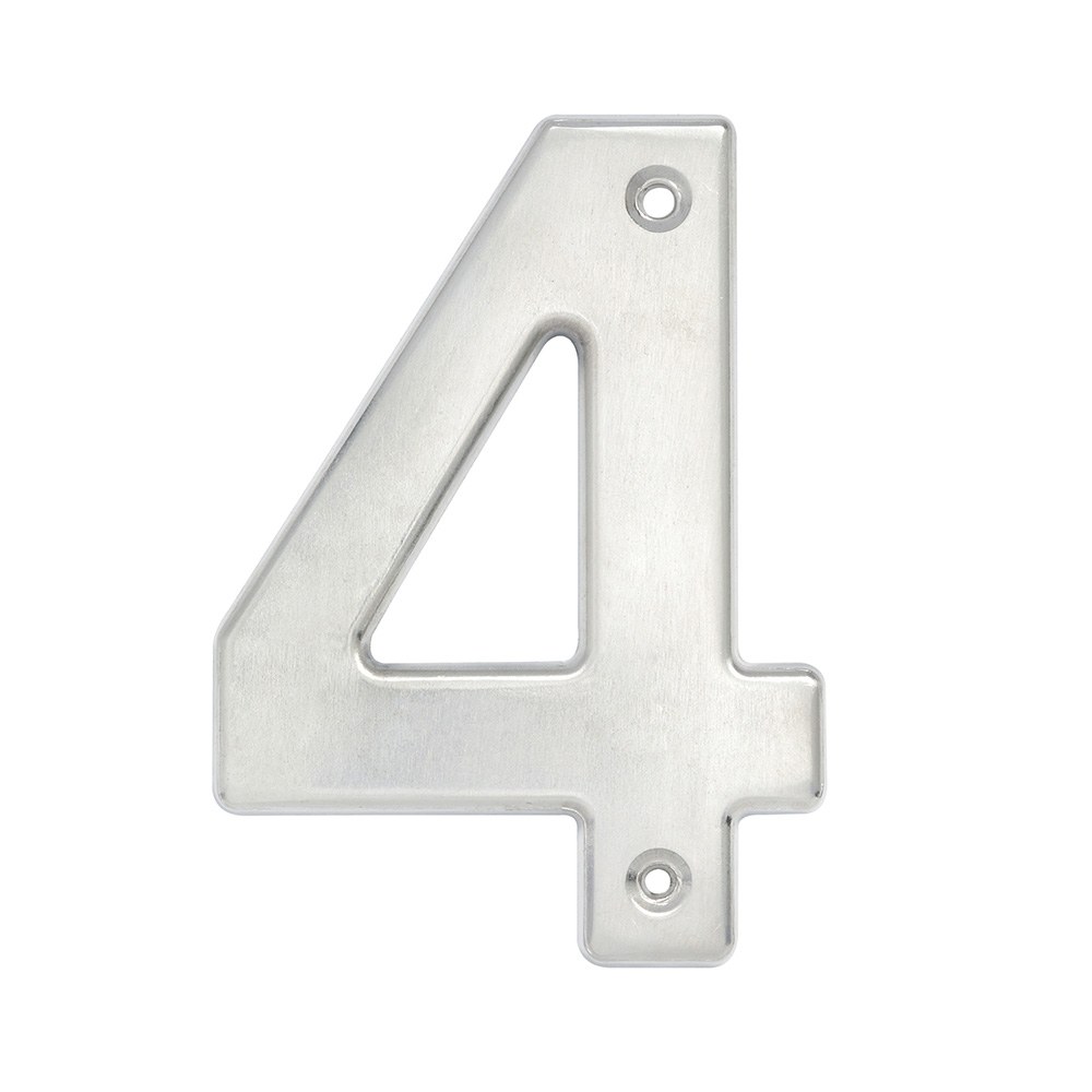 Número 4 bold 4" níquel satinado Lock