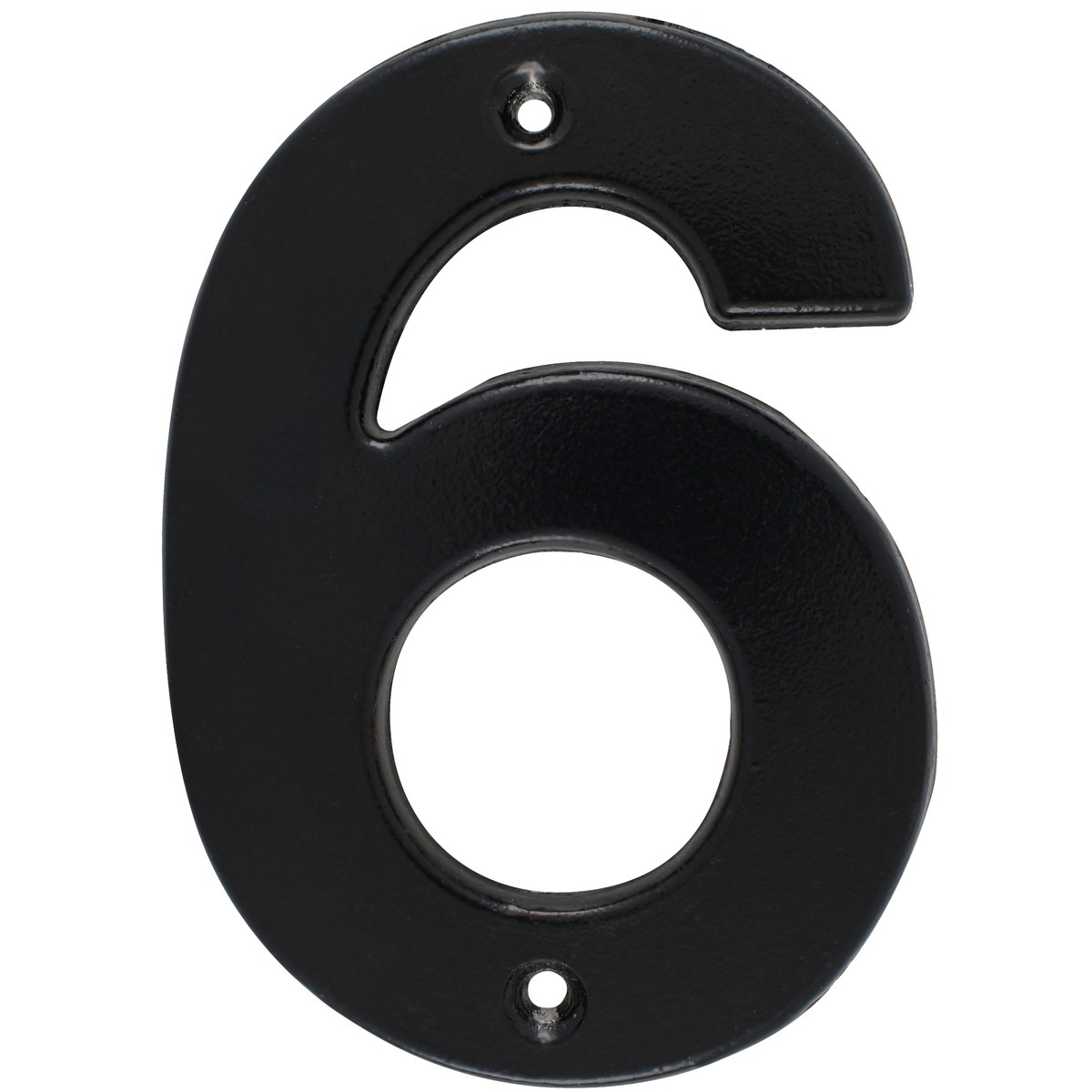 Número 6 bold 4" negro Lock