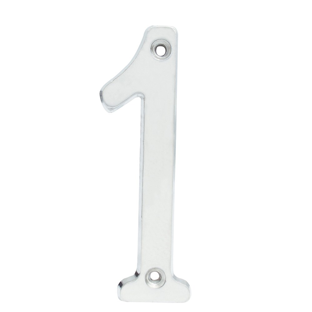 Número 1 slim 4" níquel satinado Lock