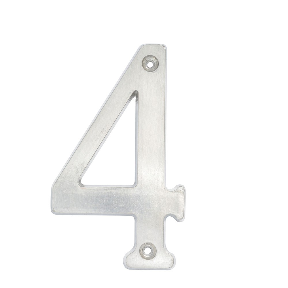 Número 4 slim 4" níquel satinado Lock