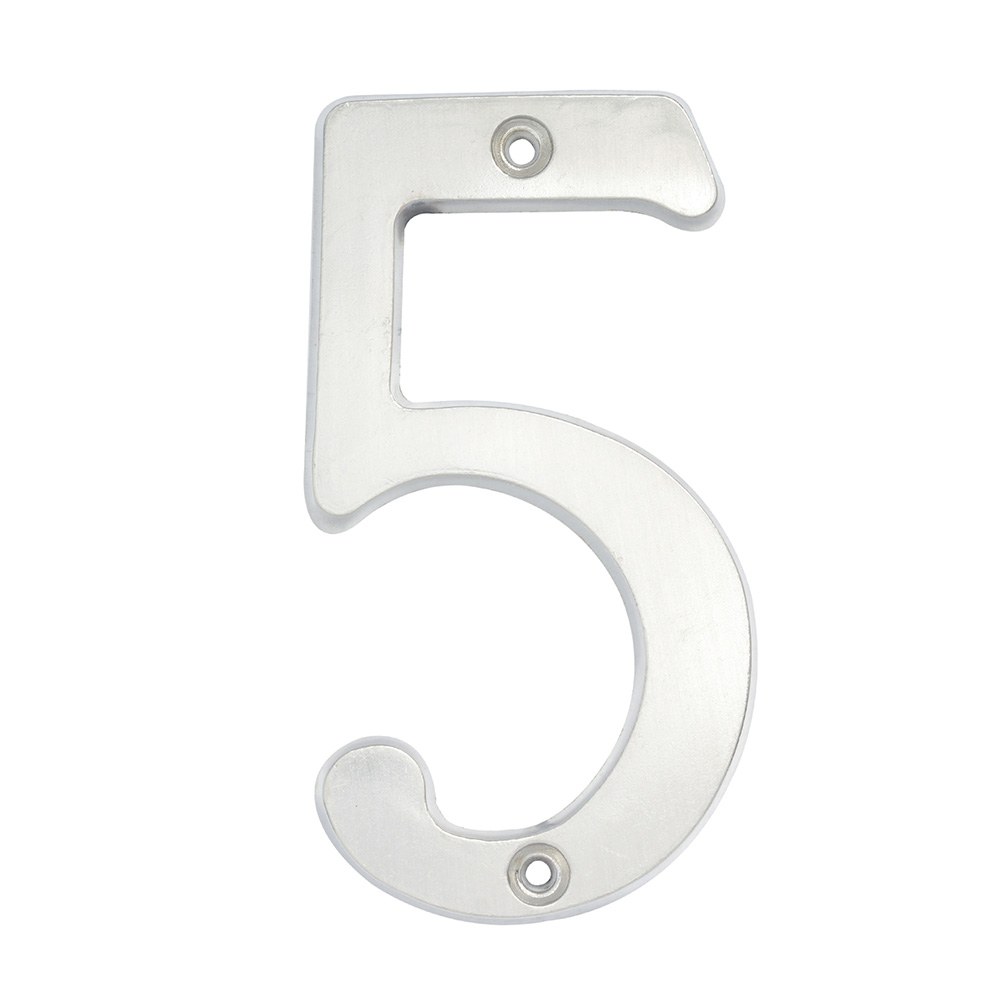 Número 5 slim 4" níquel satinado Lock