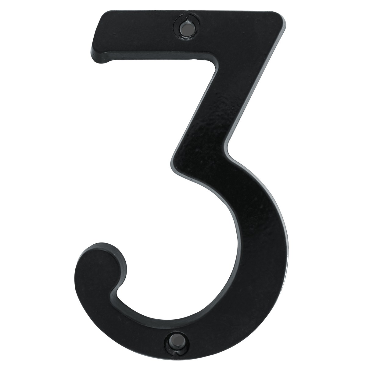 Número 3 slim 4" negro Lock