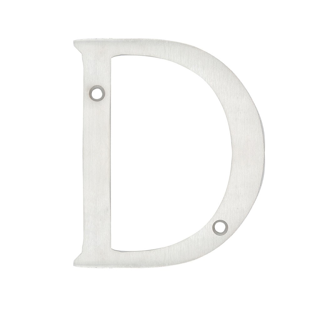 Letra D slim 4" níquel satinado Lock