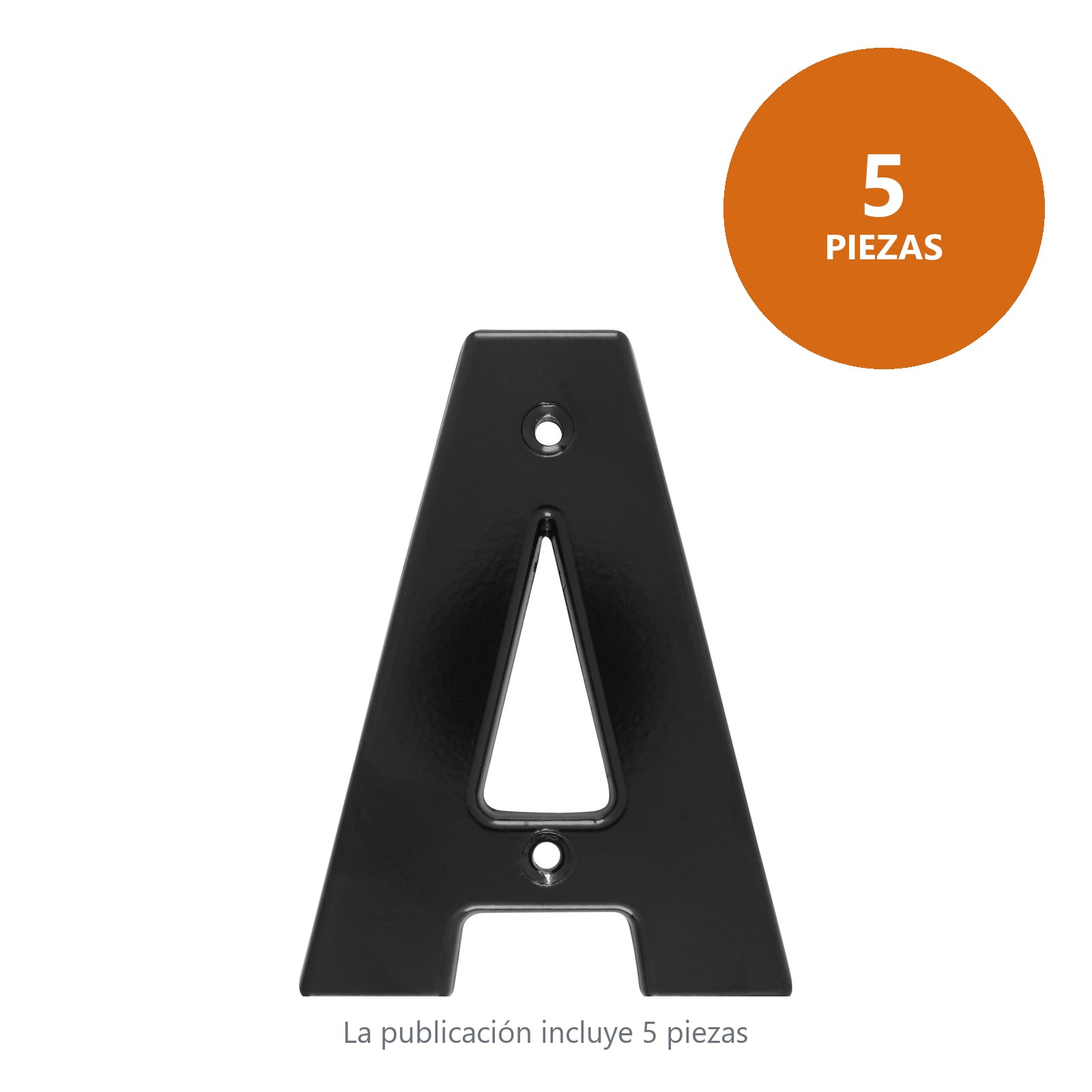 Letra A bold 4" negro Lock - Imagen 3
