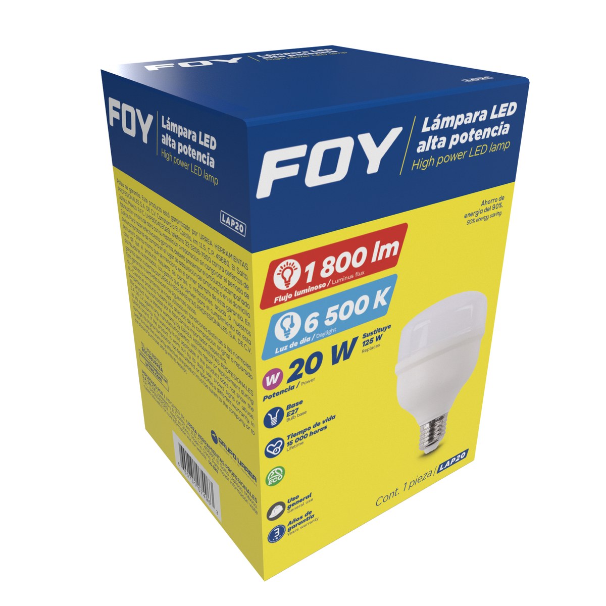 Lámpara de LED alta potencia, 20 W Foy - Imagen 2