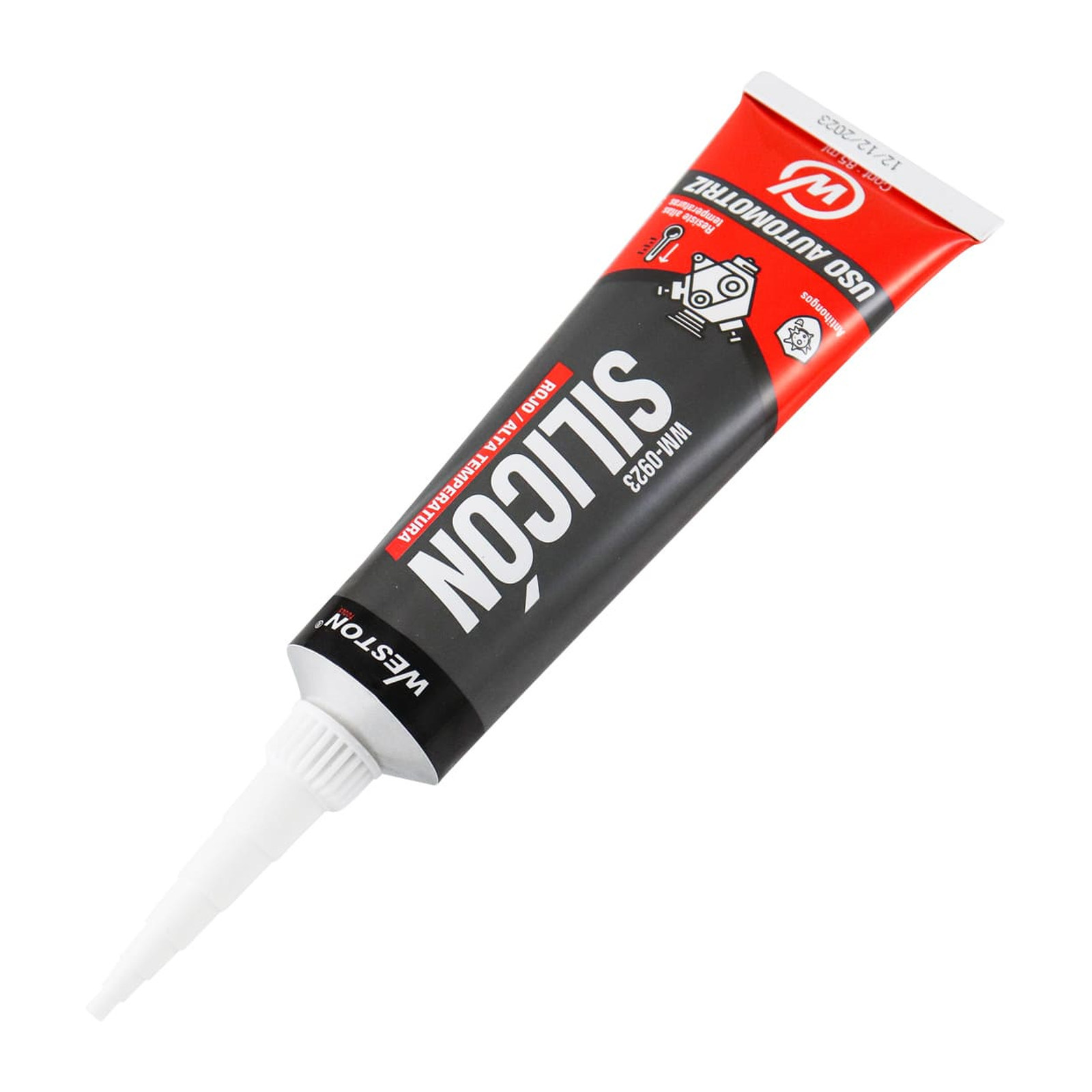 SILICON ROJO ALTA TEMPERATURA TUBO 85ML (WM-0923) - Imagen 2