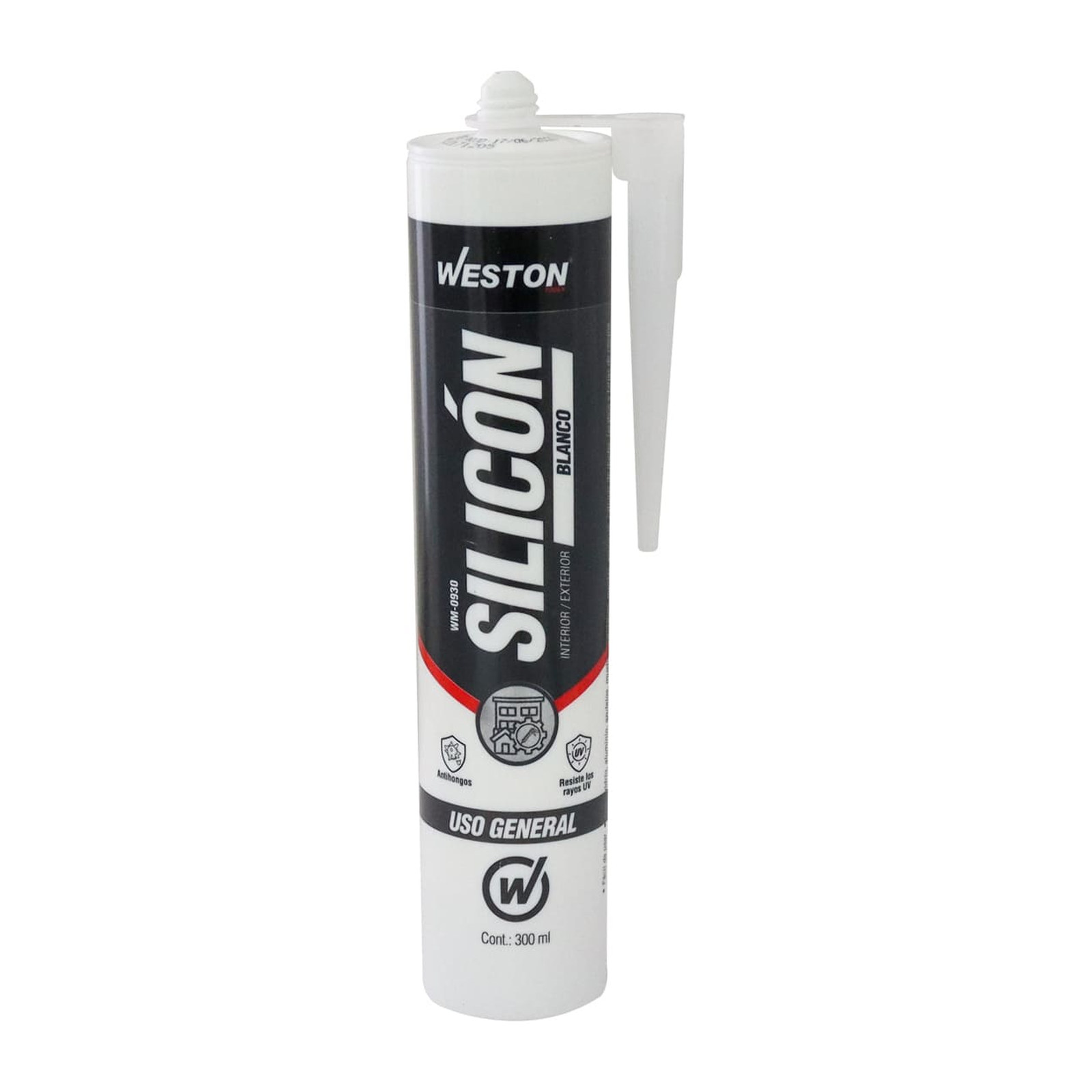 SILICON BLANCO USO GENERAL CARTUCHO 300ml (Precio x Caja - Caja C/24 pzs) - Imagen 2