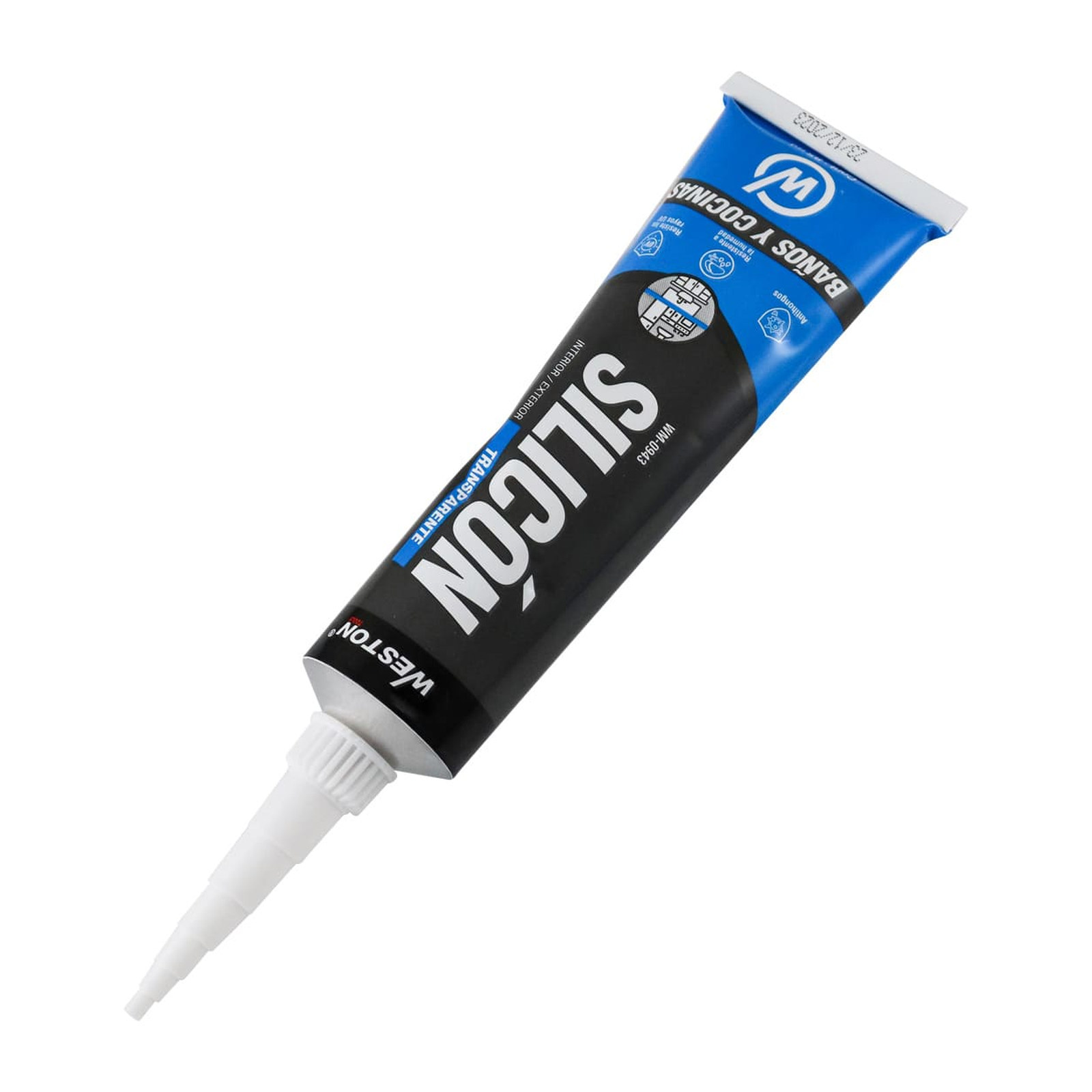 SILICON TRANSPARENTE P/BAÑOS Y COCINAS TUBO 85ML - Imagen 2