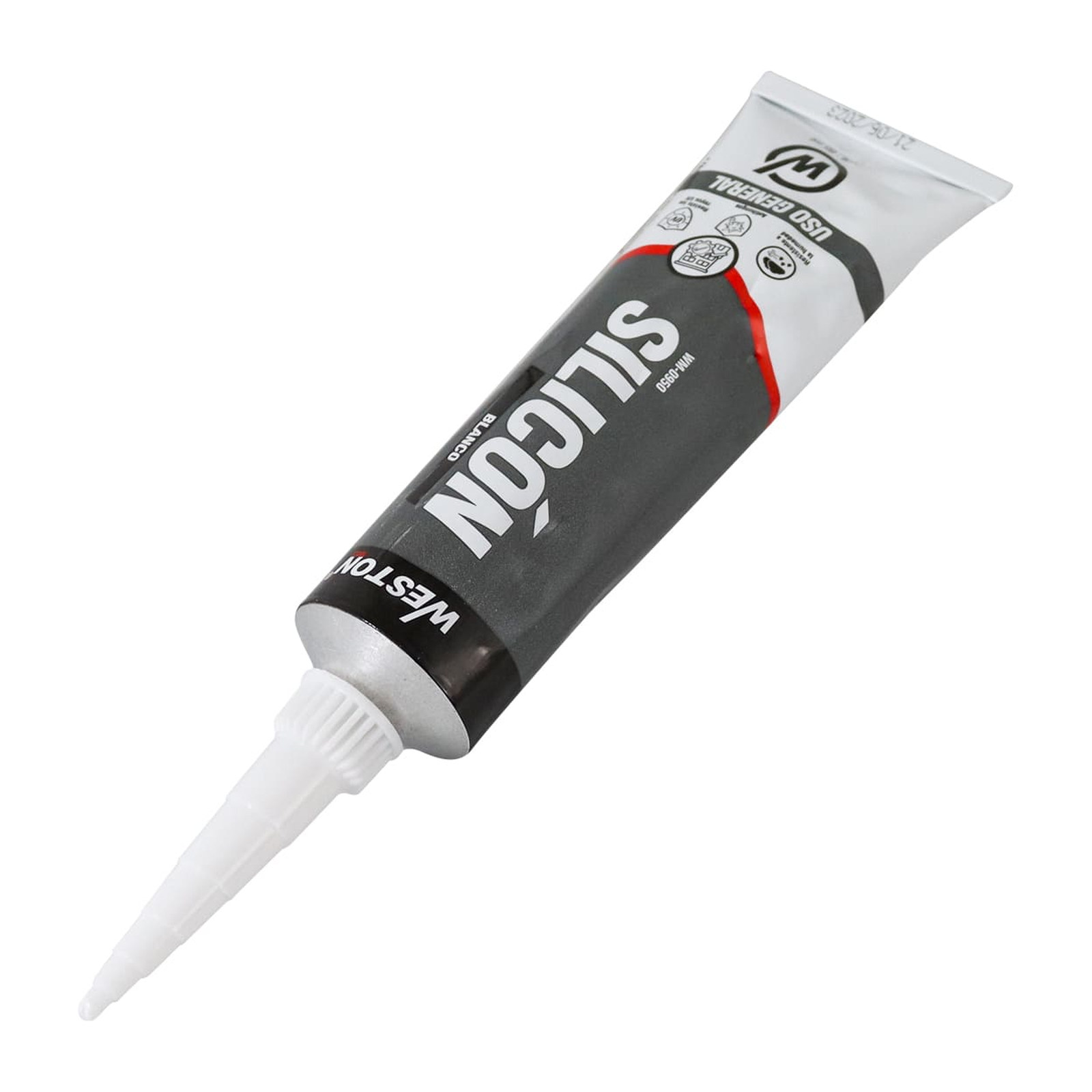 SILICON BLANCO USO GENERAL TUBO 85ml - Imagen 2