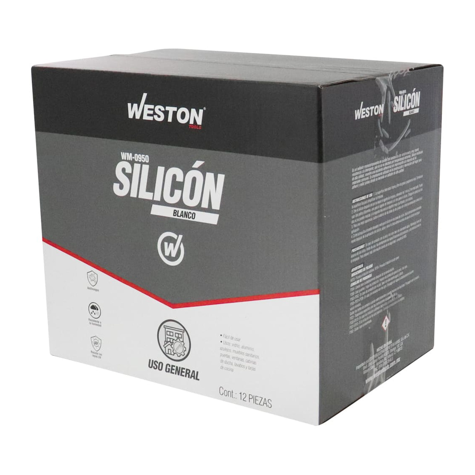 SILICON BLANCO USO GENERAL TUBO 85ml - Imagen 4