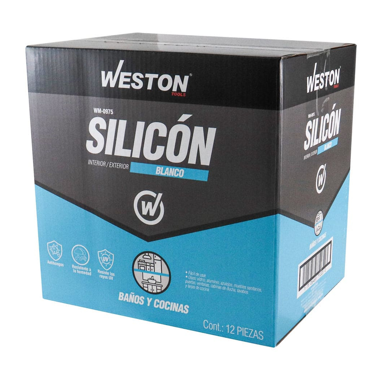 SILICON BLANCO P/BAÑOS Y COCINAS TUBO 85ml - Imagen 4