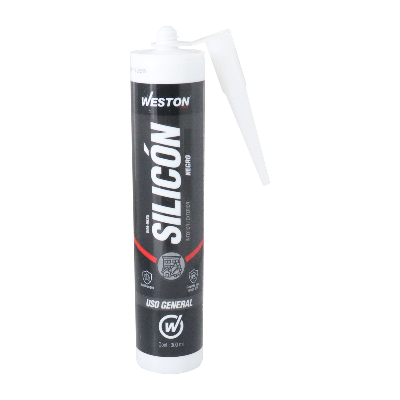 SILICON NEGRO USO GENERAL CARTUCHO 300ml (Precio x Caja - Caja C/24 pzs) - Imagen 2