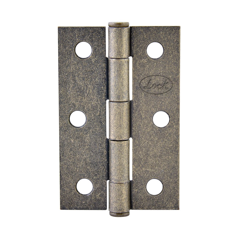 Bisagra alargada perno remachado de acero latón antiguo 1.5" x 1.46" Lock