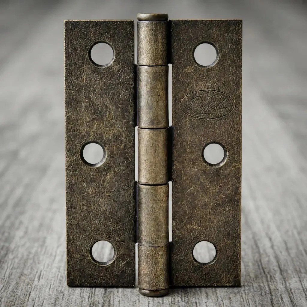 Bisagra alargada perno remachado de acero latón antiguo 2" x 1.61" Lock - Imagen 3