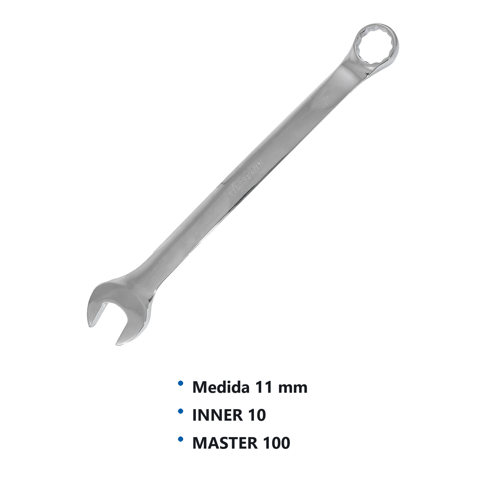 LLAVE COMBINADA CrV PULIDO ESPEJO METRICA 11MM - Imagen 4