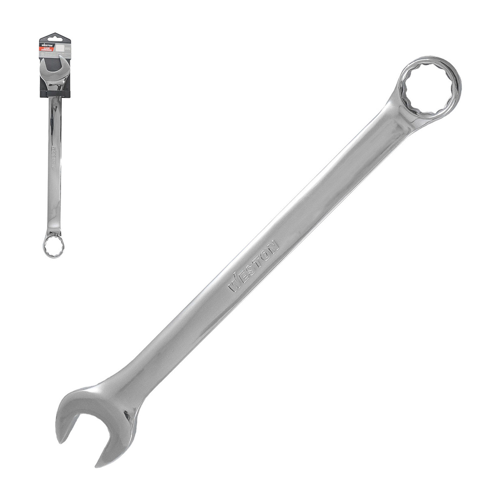 Llave Combinada Cromo Vanadio Pulido Espejo 3/8" WESTON
