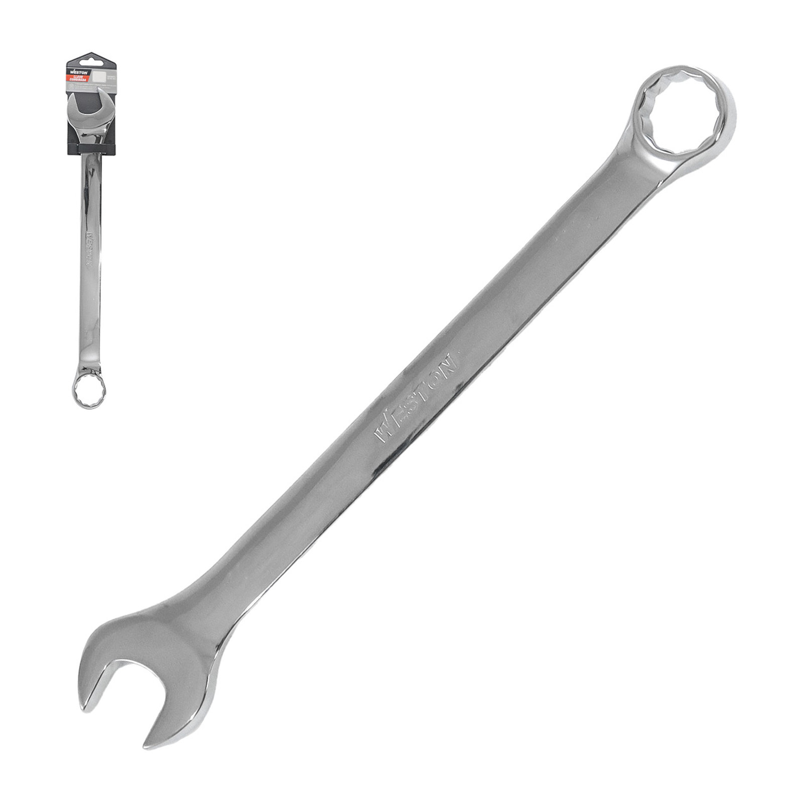 Llave Combinada Weston Cromo Vanadio Pulido Espejo Fraccional 13/16"