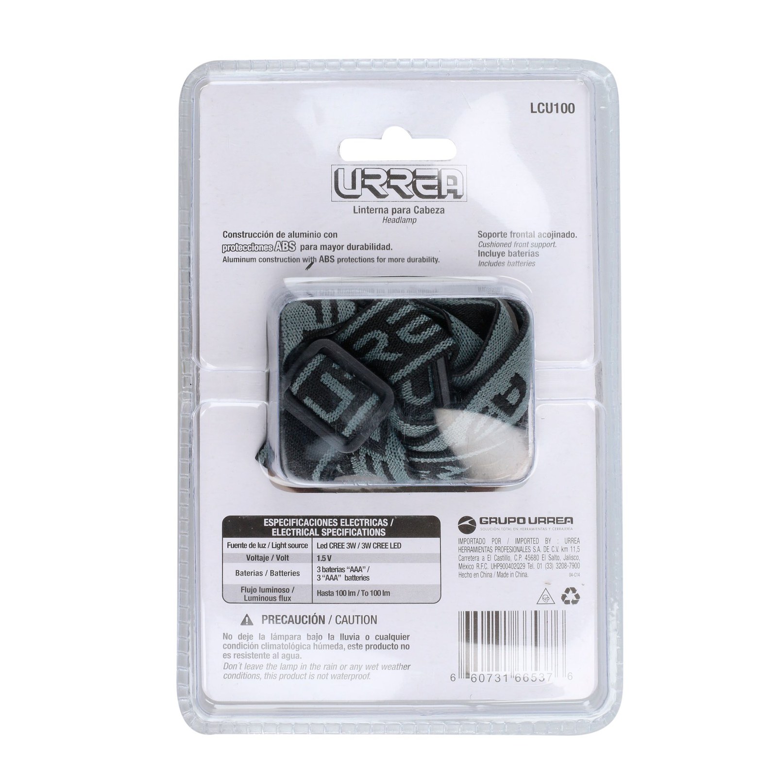 Linterna de LED para cabeza a baterías 3 pilas "AAA" de 100 lm Urrea - Imagen 3