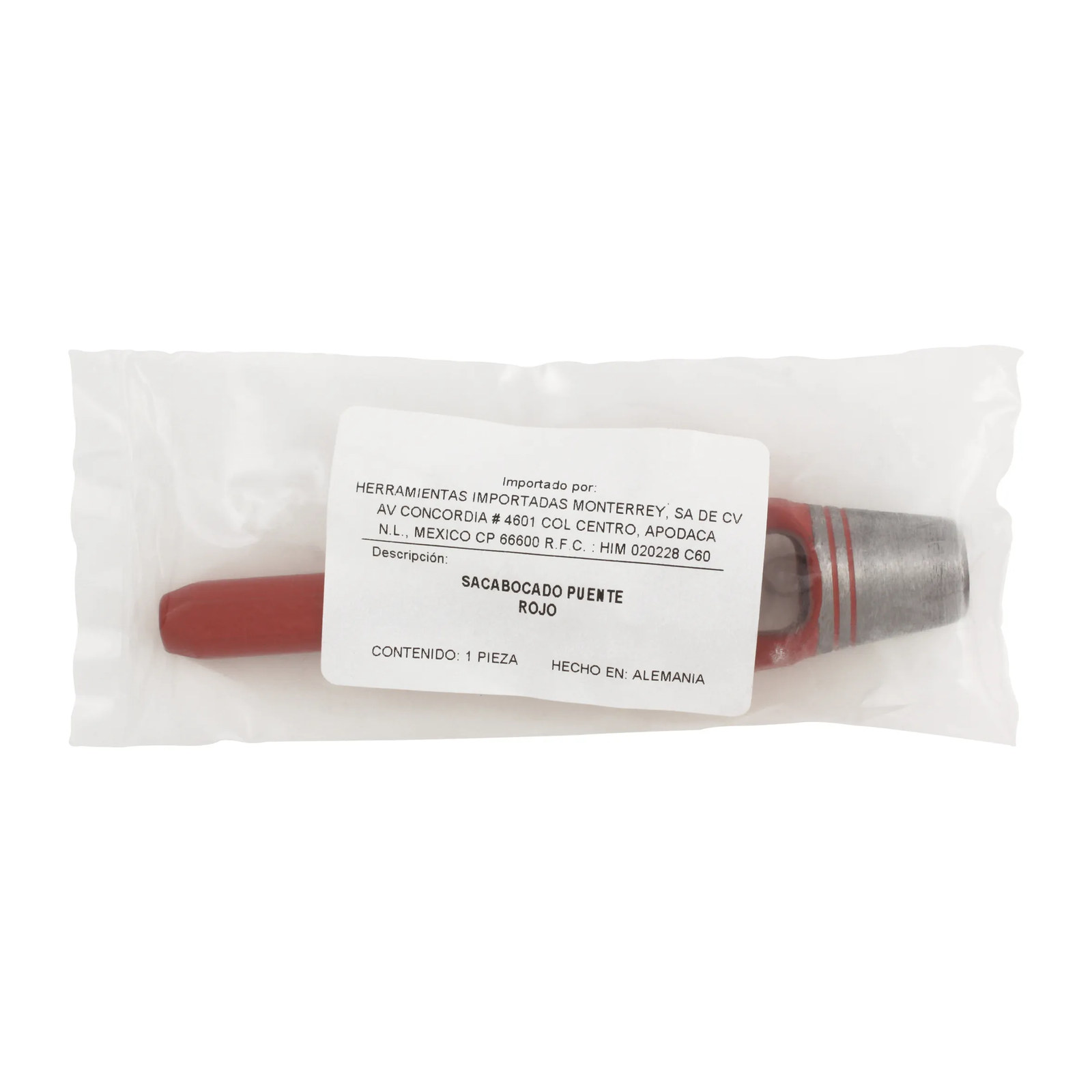 SACABOCADO PUENTE 5/8" ROJO - Imagen 4