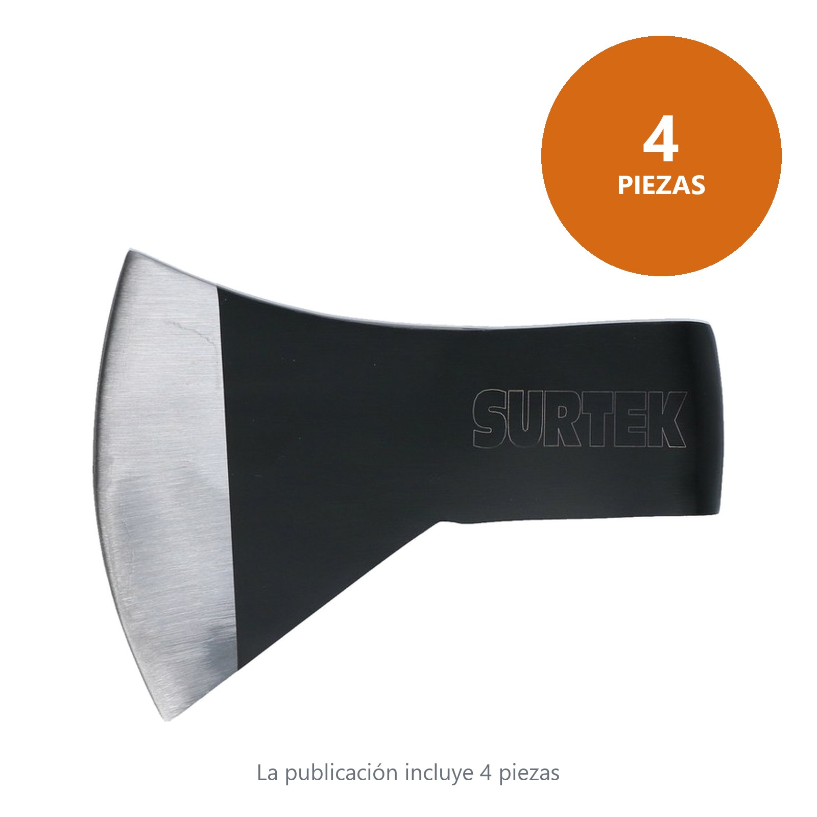 Hacha de labor entera con cabeza forjada en acero sin mango, 4 lb Surtek - Imagen 2