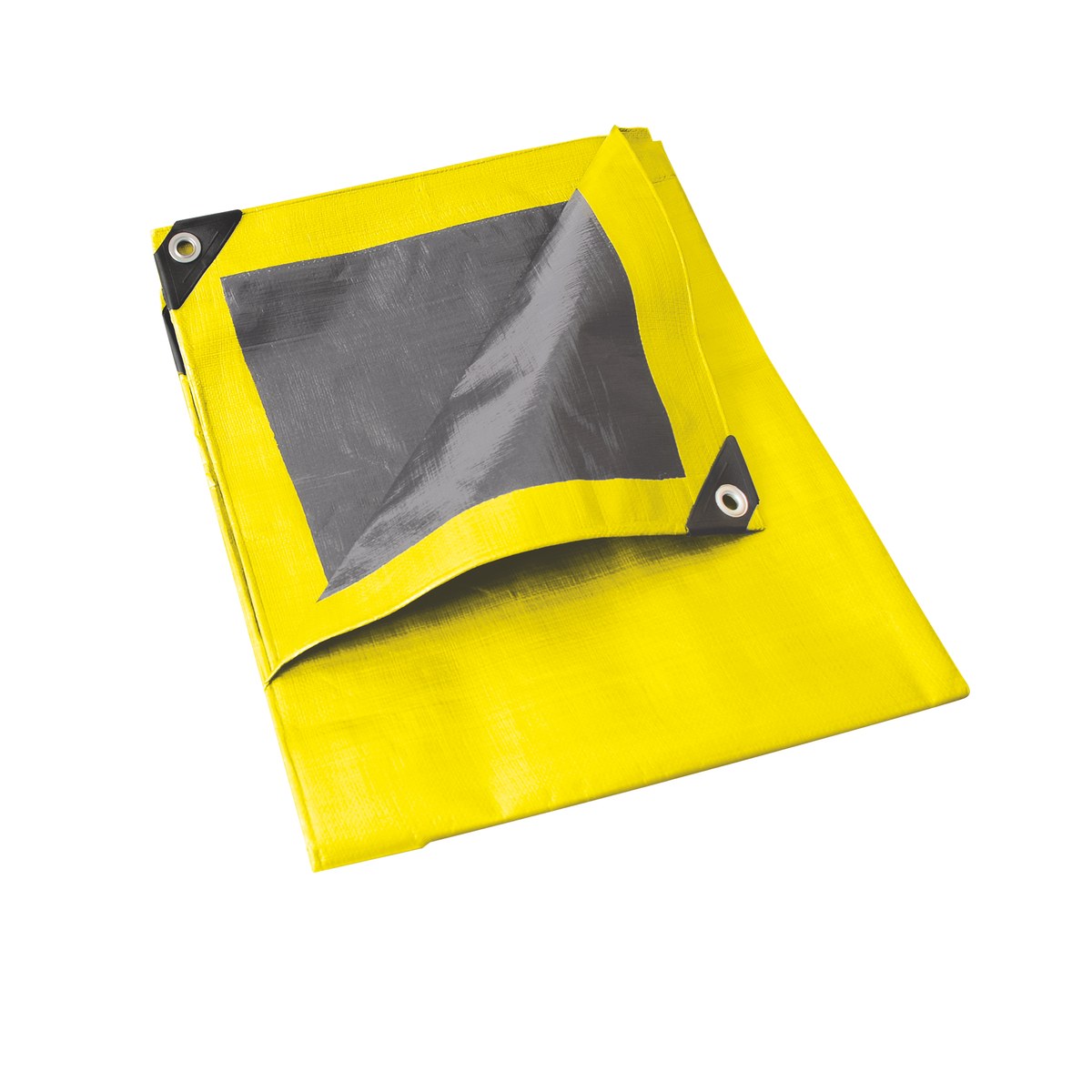 Lona de polietileno color amarillo con fondo plata, 4 x 5 m Foy
