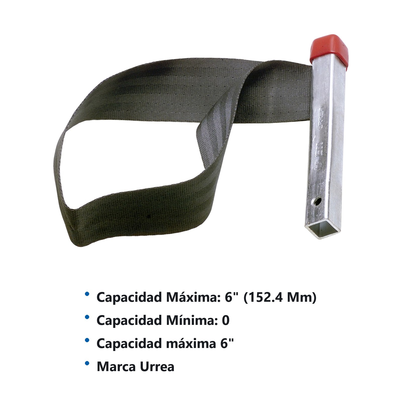 Llave de lona autoajustable para quitar filtros de 1/2" de 0" a 6" Urrea - Imagen 3